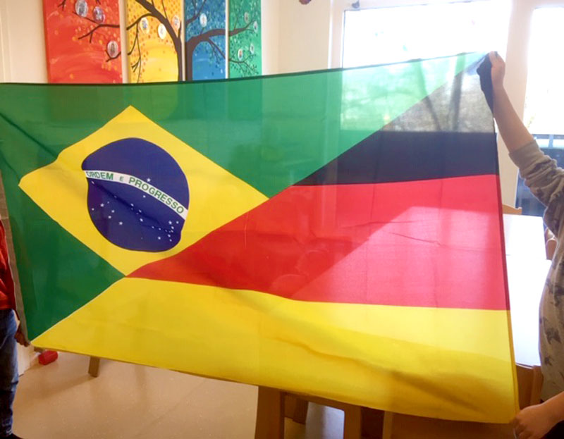 Flagge Brasilien Deutschland